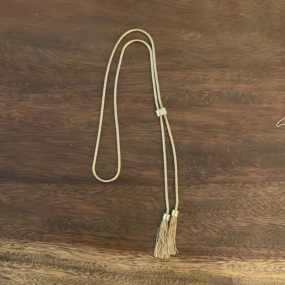 Henri Bendel adjustable necklace with tassels